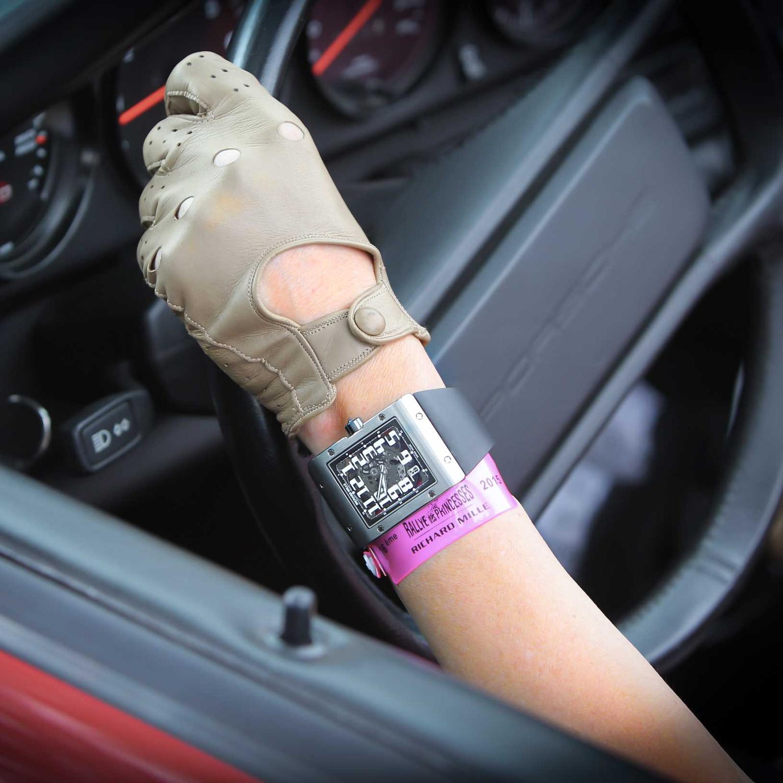 Richard Mille RM 016 ladies' watch at Rallye des Princesses, image courtesy of Didier Gourdon