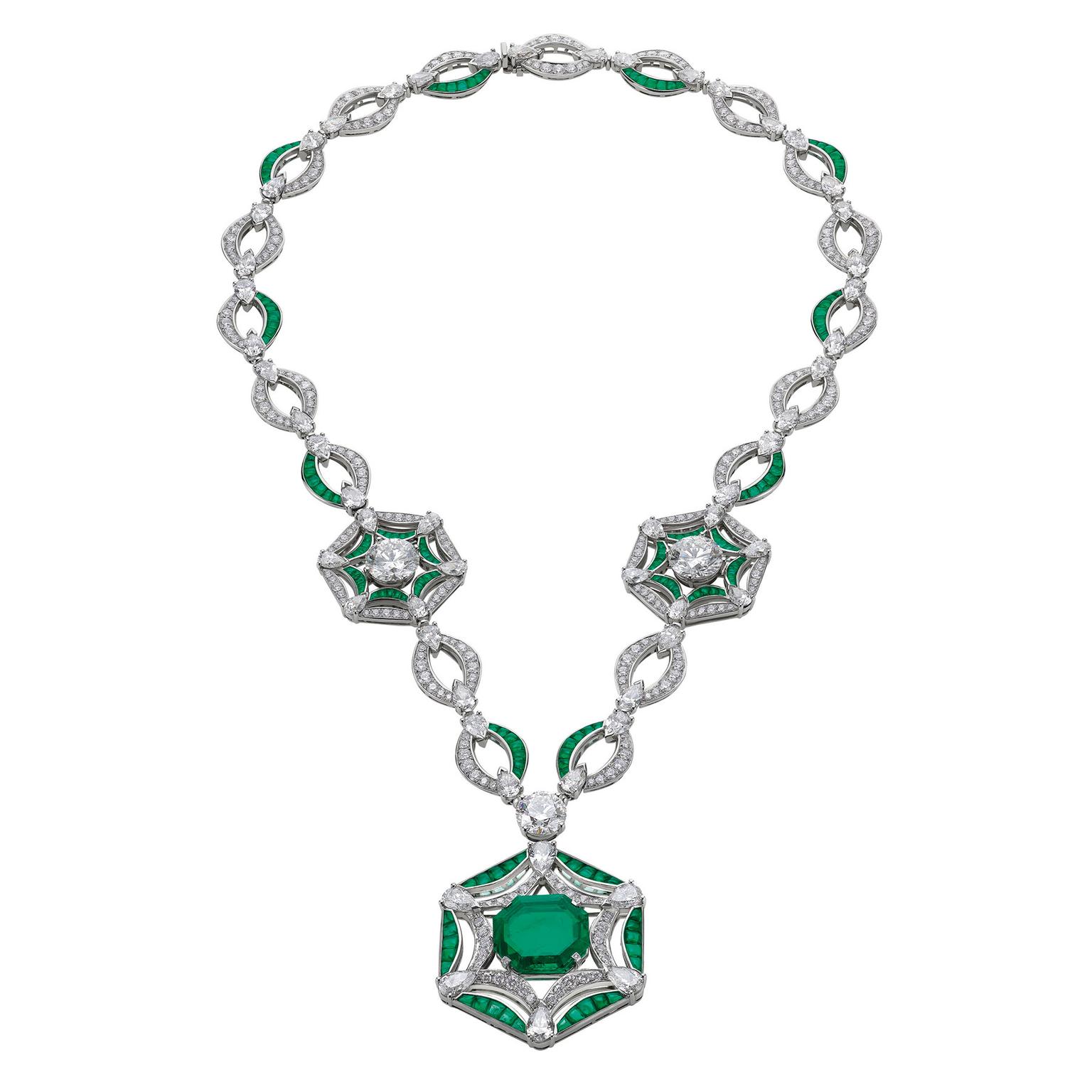 Bulgari Festa Royal Ballroom emerald high jewellery necklace