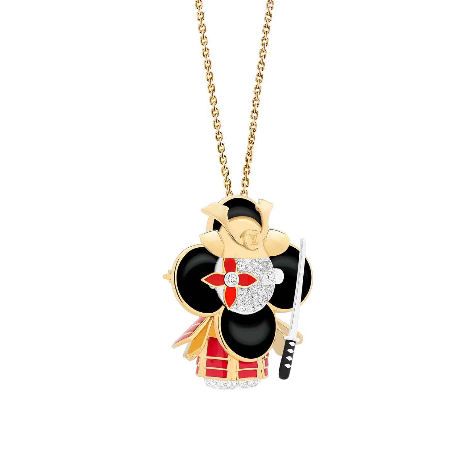 This is a Louis Vuitton Vivienne Mascot necklace. It - Depop