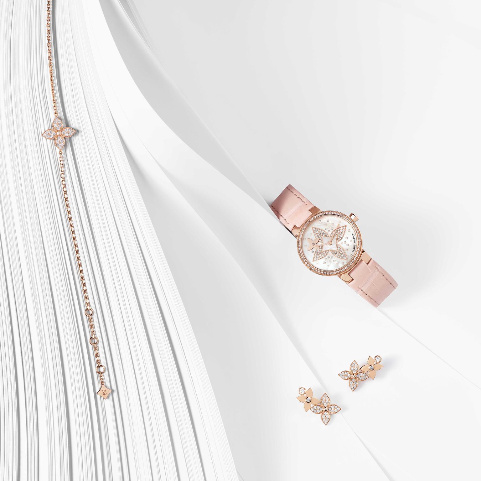 Louis Vuitton Star Blossom jewels and watch.
