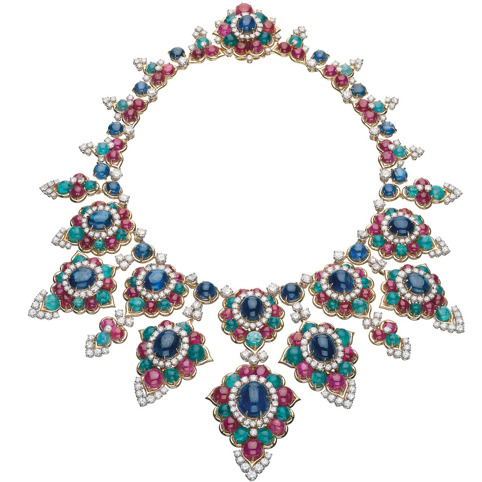 Gemstone necklace from the Bulgari heritage collection, 1967