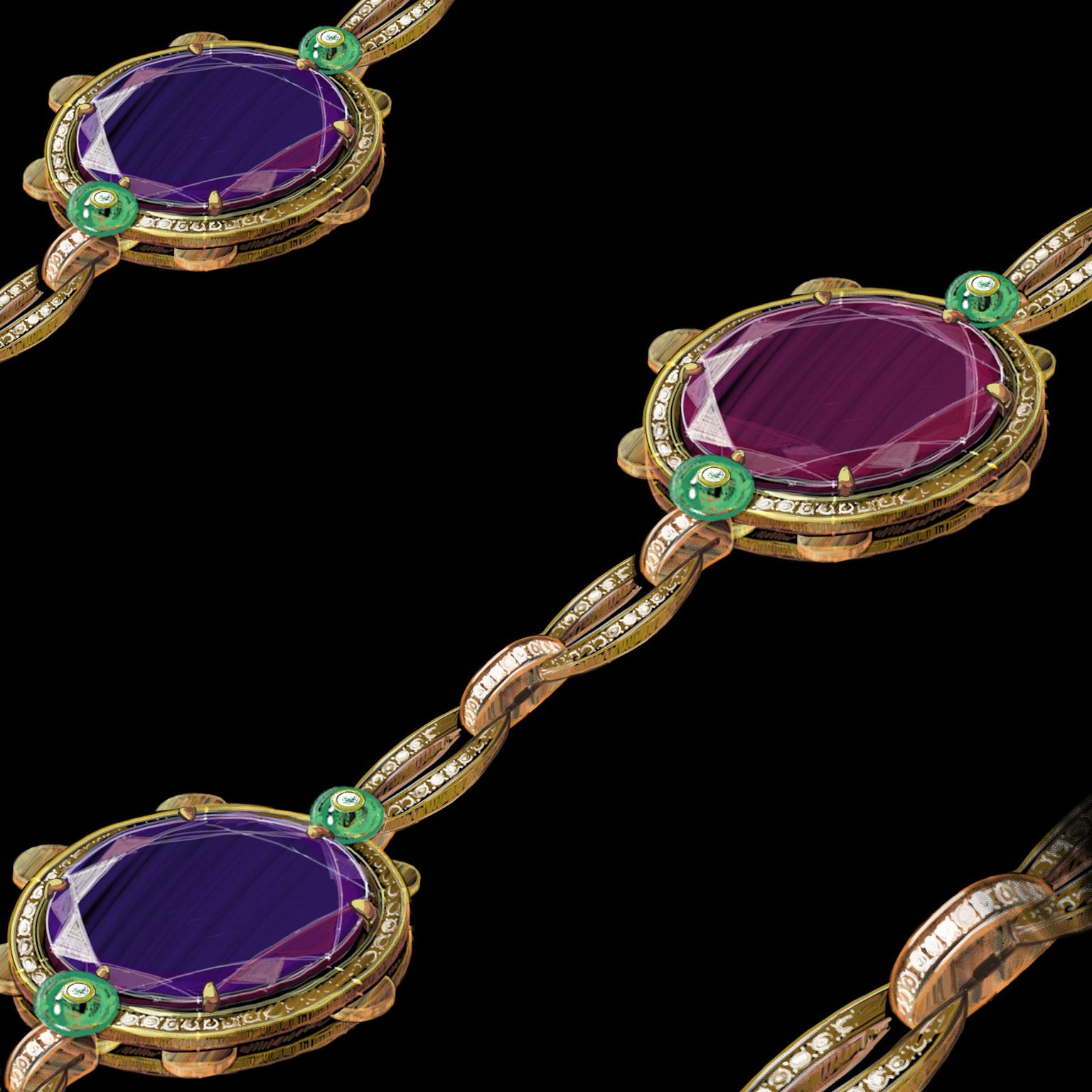 Bulgari Festa Tamburelli high jewellery necklace