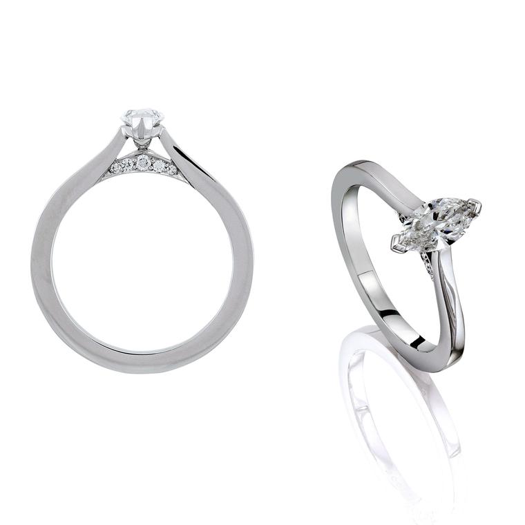 Promise princess-cut diamond engagement ring, De Beers