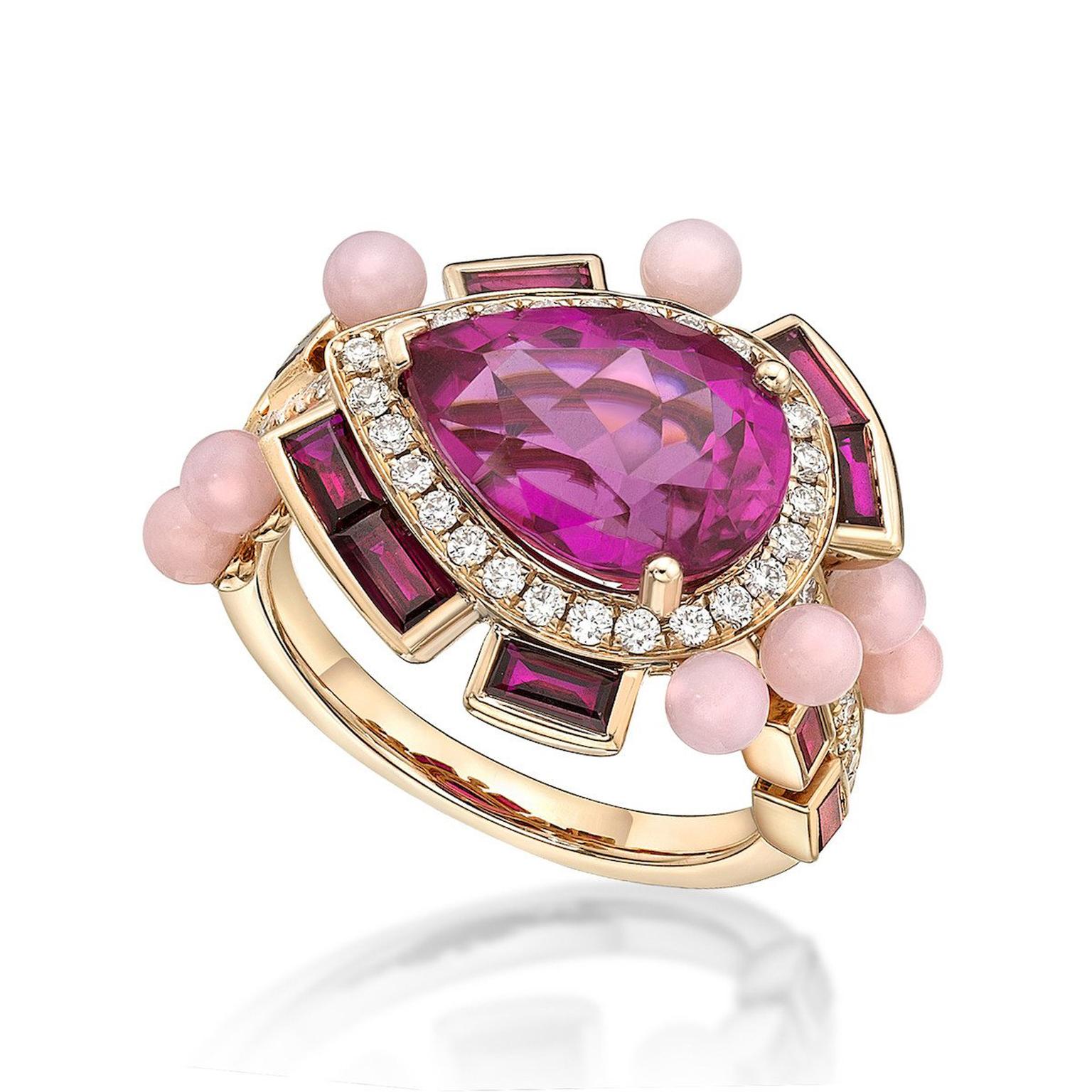 Sarah Ho Wisteria rubellite ring