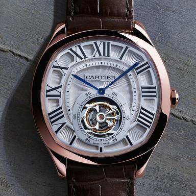 Drive de Cartier tourbillon watch in rose gold | Cartier | The ...
