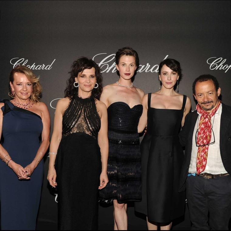 Caroline Scheufele, Juliette Binoche, Elettra Wiedemann, Anita, Caprioli and Alessandro Rossellini