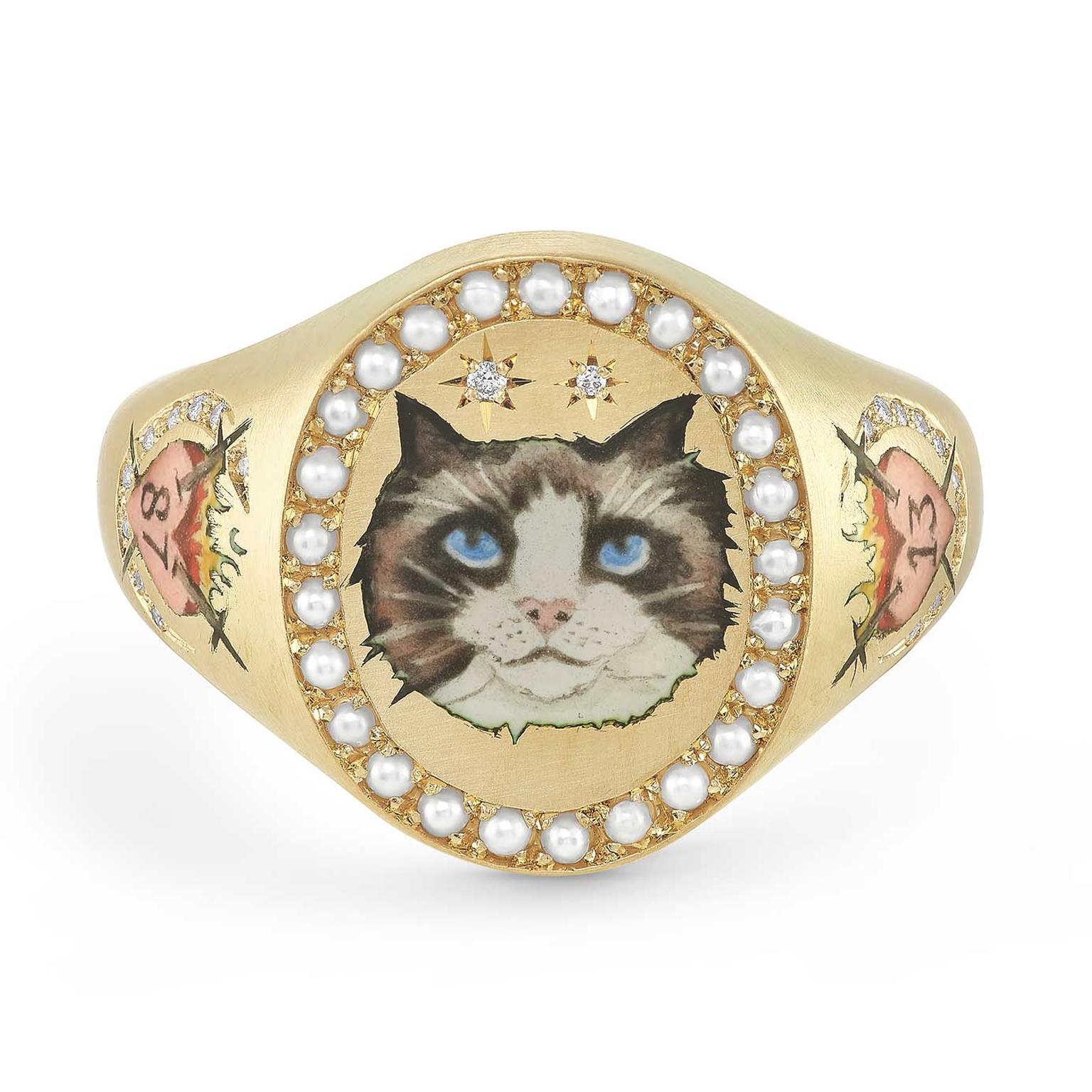 Cece Jewellery Taylor Swift bespoke ringat--front-view-white-background