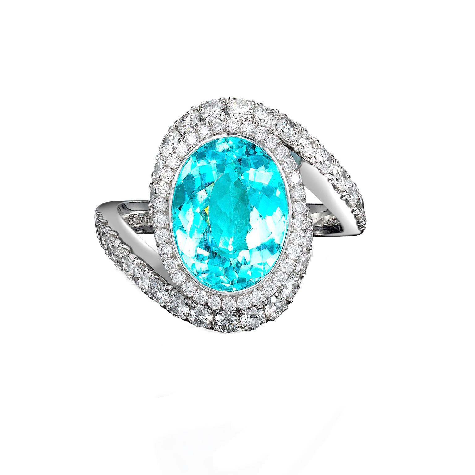 George Pragnell Paraiba Tourmaline ring