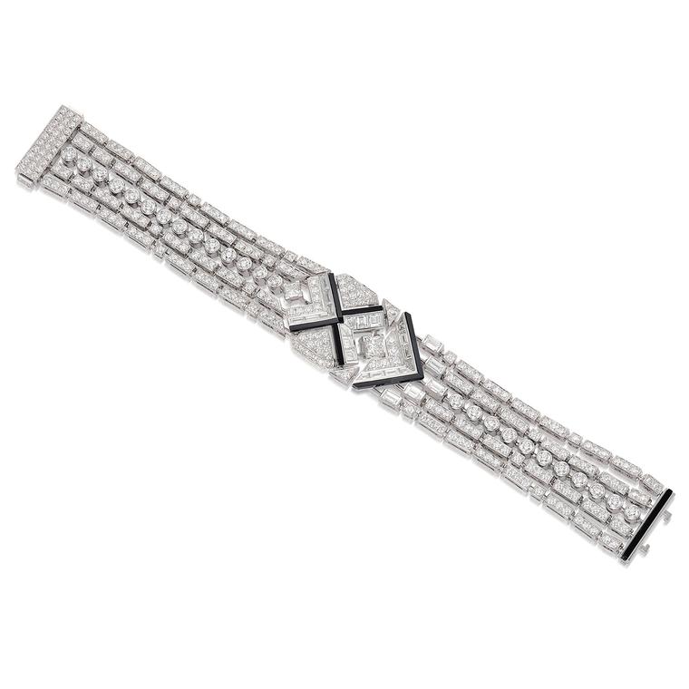 Lot 556 - Diamond and Onyx bracelet by Chanel - Phillips Auction 5 June 2021