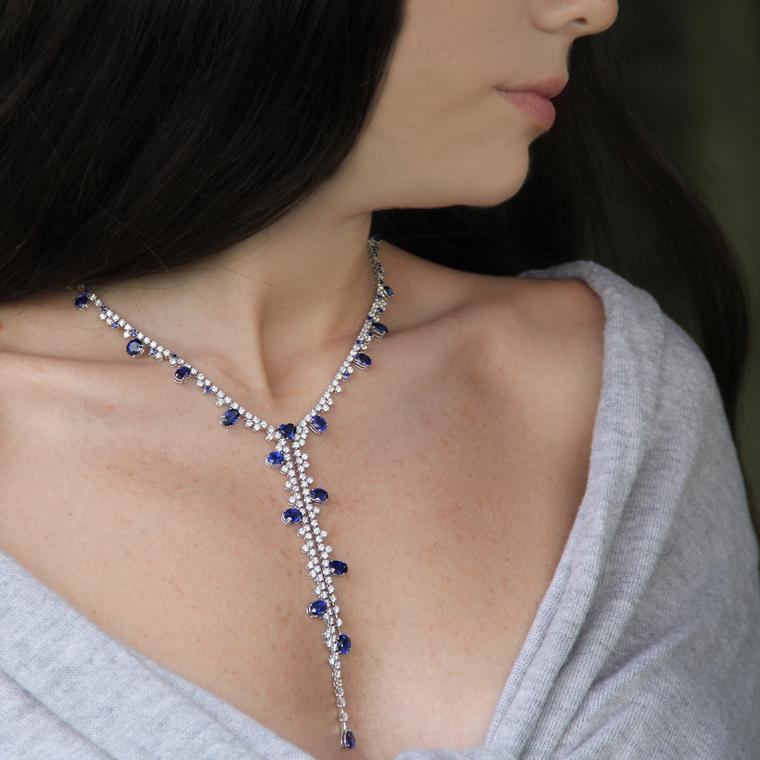 Blue Divine sapphire necklace