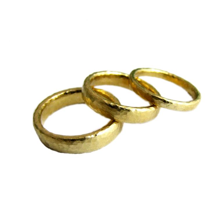 Alexis Dove yellow gold wedding bands