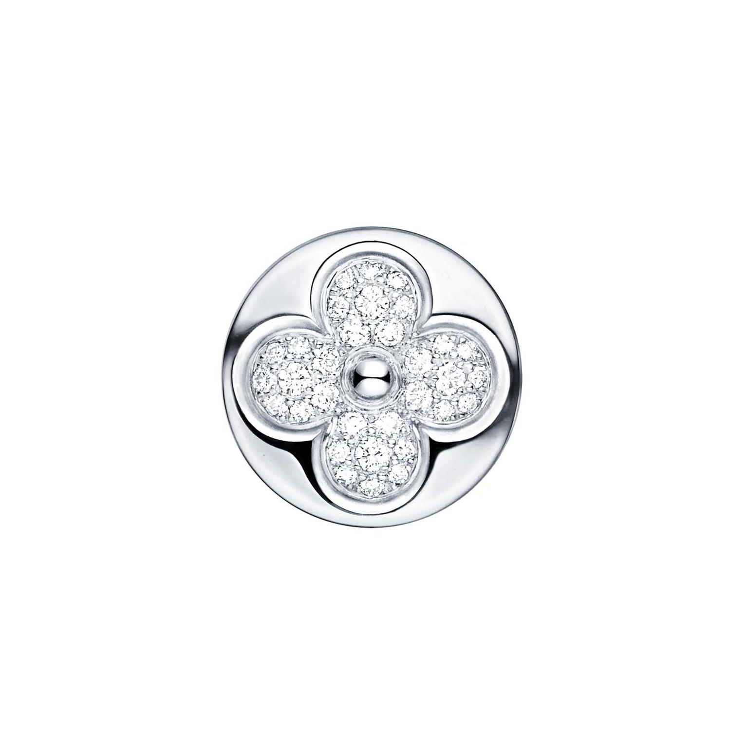 Louis Vuitton Diamond Stud Earrings - 18K White Gold Stud