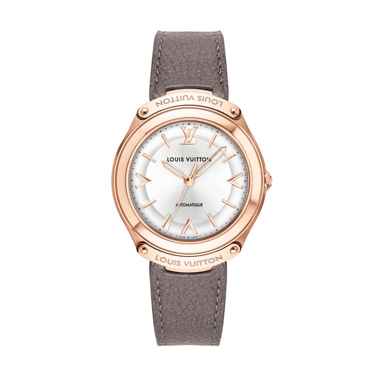 LV Fifty Five pink gold watch with diamonds
