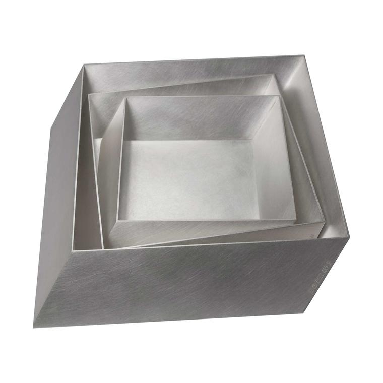 Mary-Ann Simmons Nested Square silver dishes