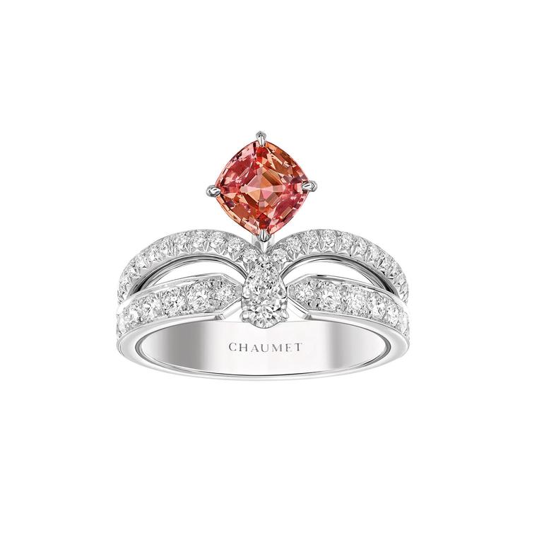 Chaumet Josephine padparadscha sapphire ring