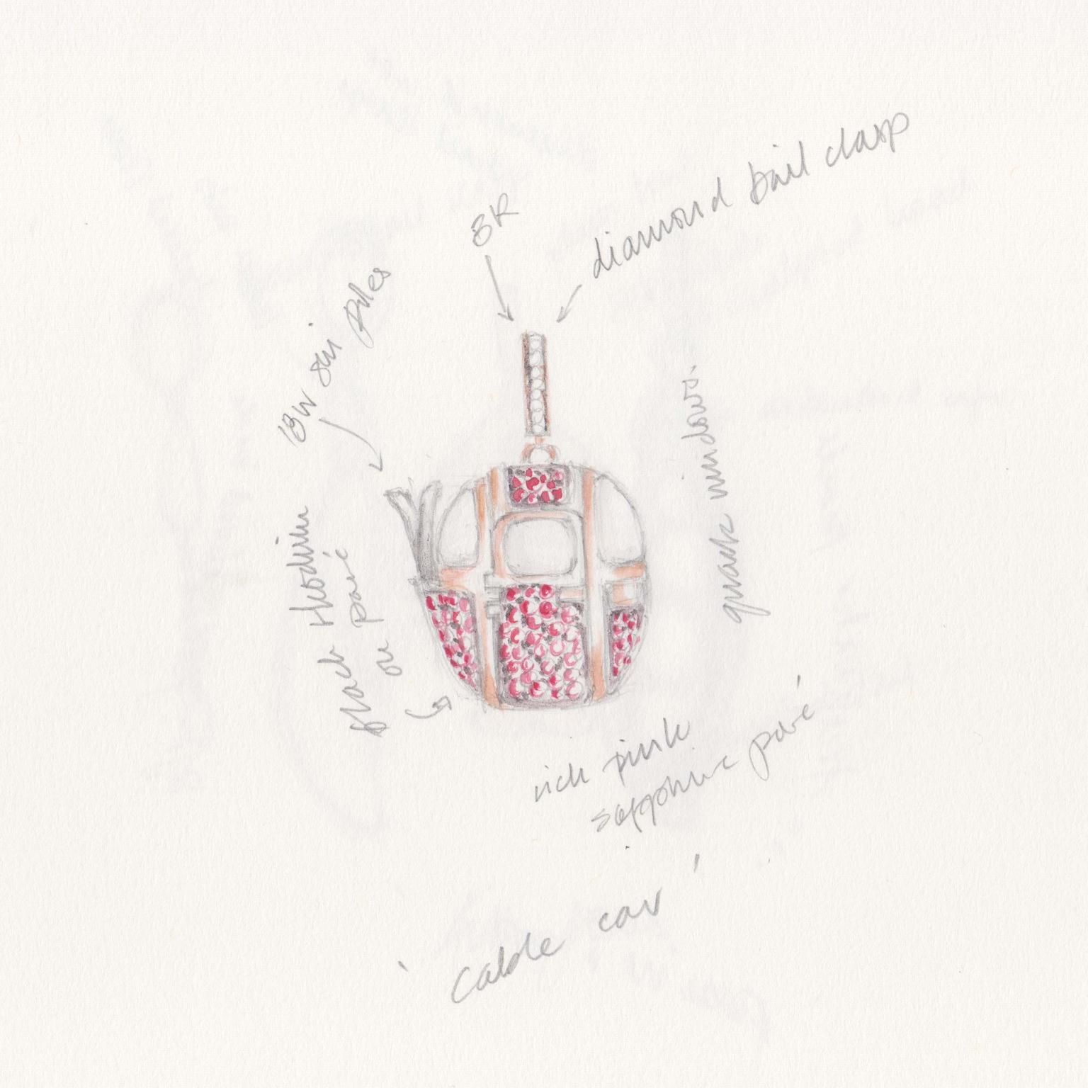 Annoushka My Life in 7 Charms, Cable Car sketch