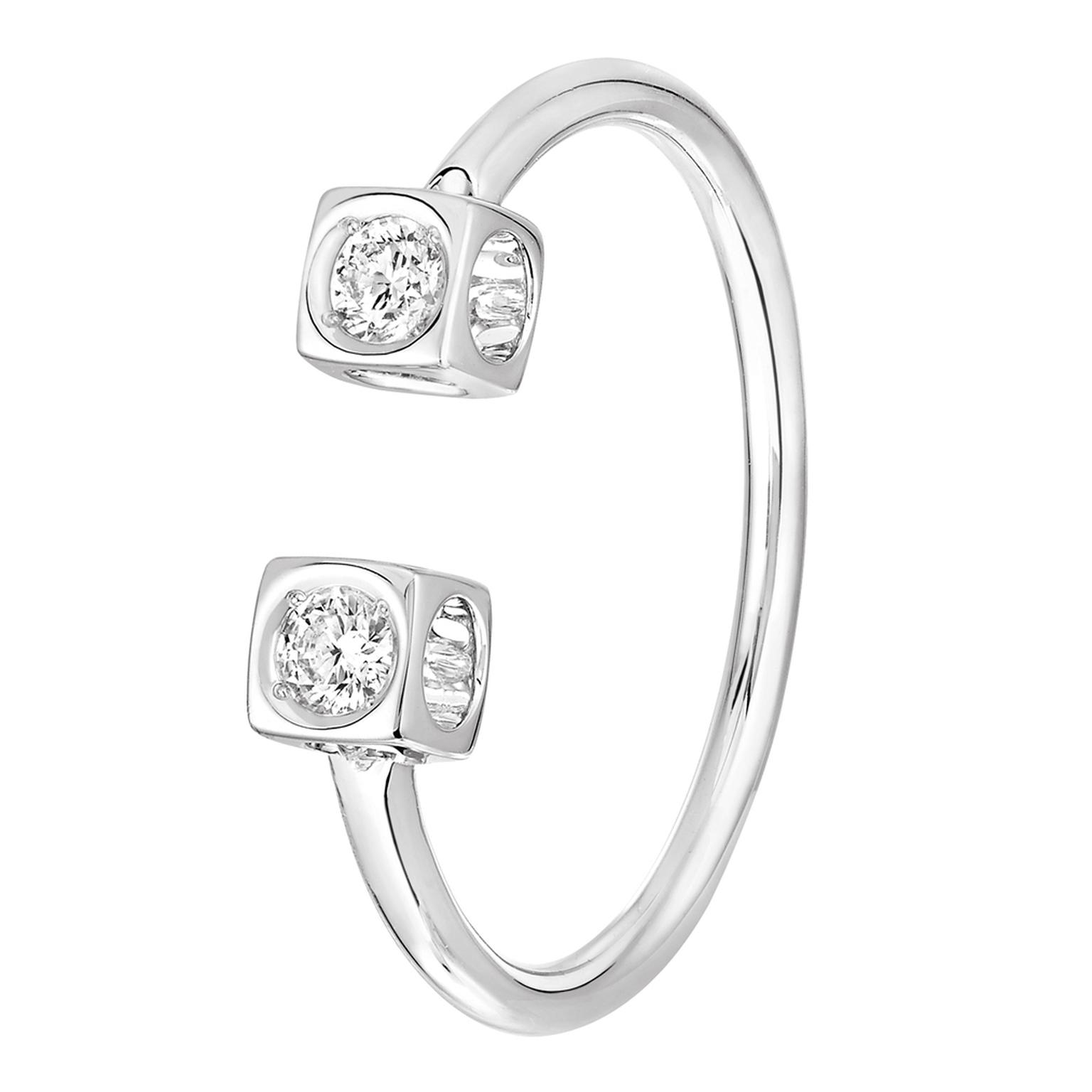 Dinh Van Le Cube Diamant ring white gold