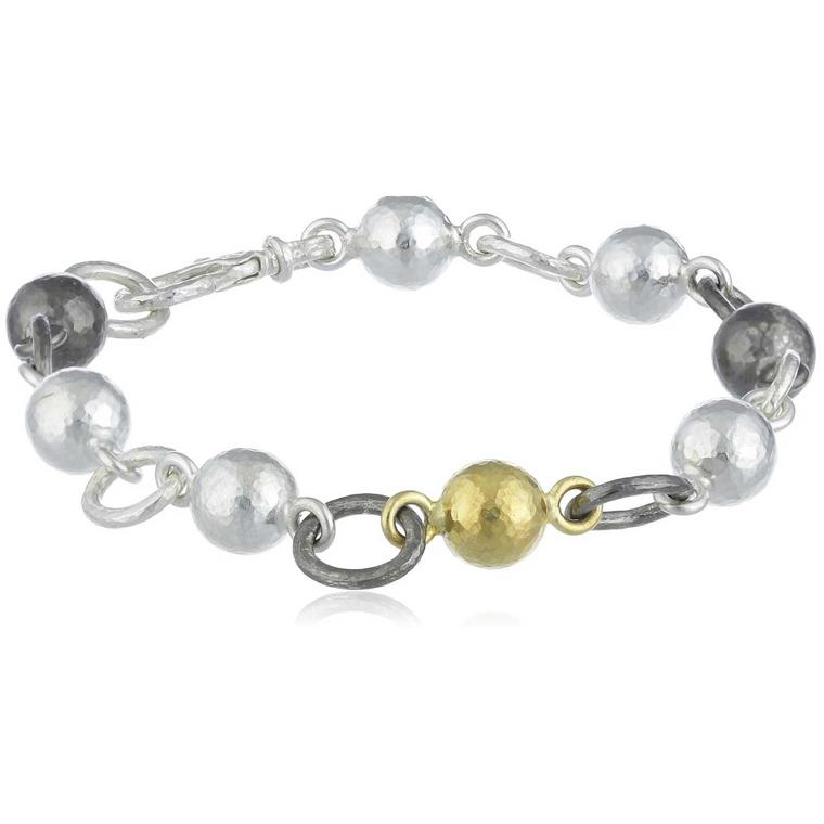 Gurhan Balloon silver and 24ct gold bracelet