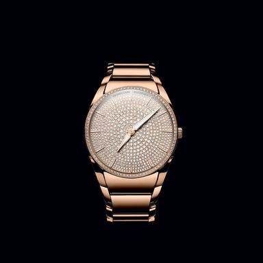Tonda 1950 Clarity rose gold watch with diamond dial | Parmigiani ...