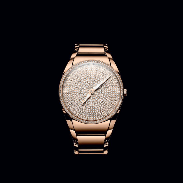 Tonda 1950 Clarity rose gold watch with diamond dial