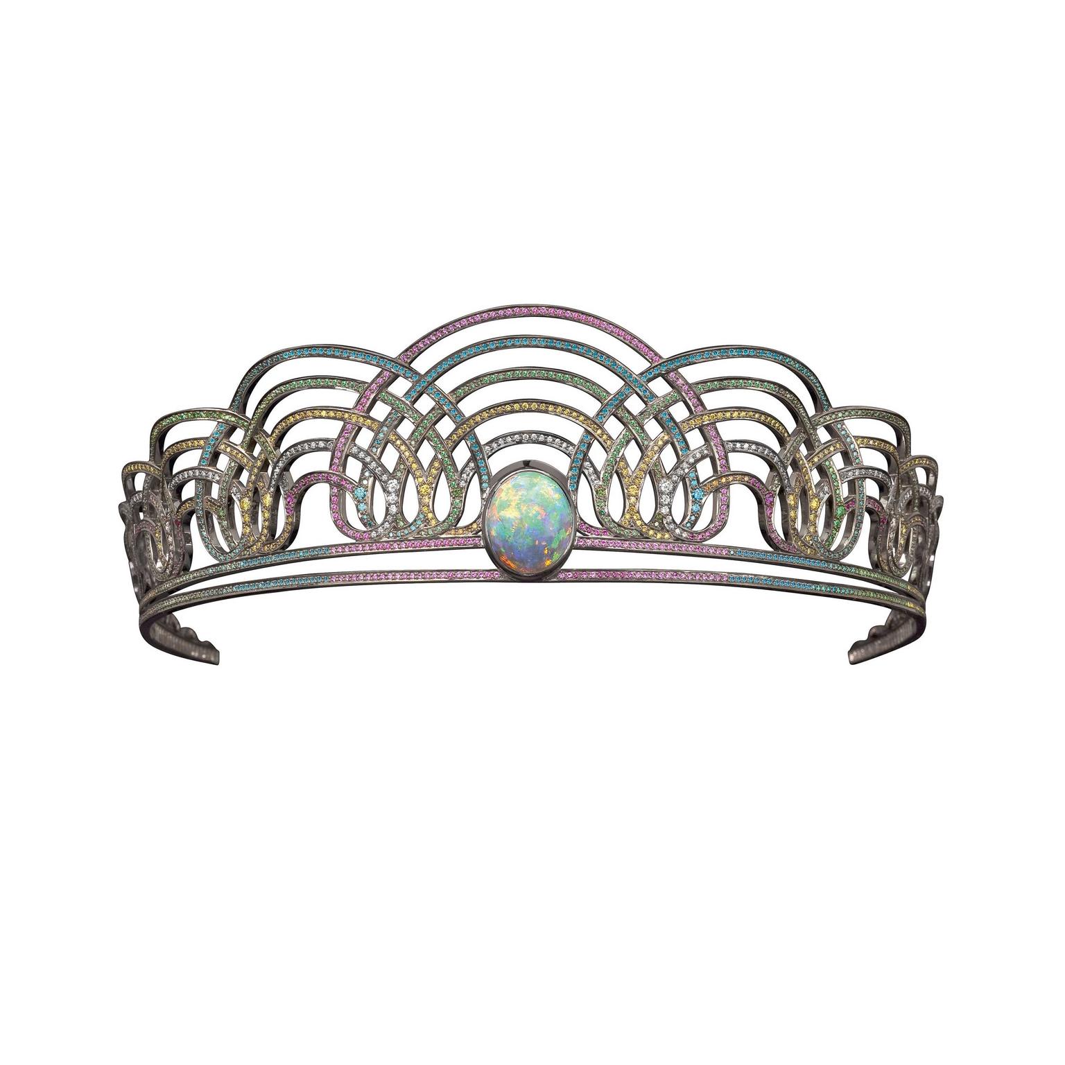 Rainbow tiara by Solange Azagury-Partridge