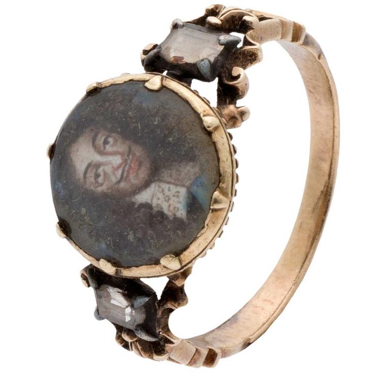 Stuart ring featuring King Charles II