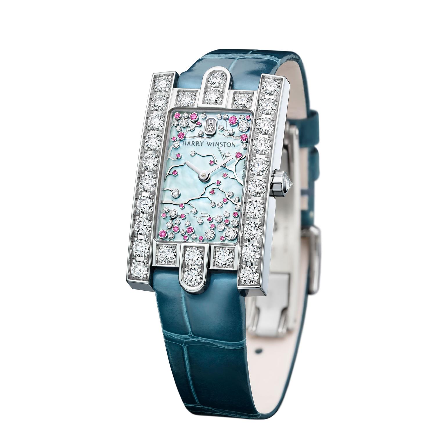 Harry Winston Avenue Classic Cherry Blossom watch