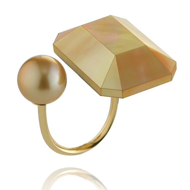 Melanie Georgacopoulos MOP mother of pearl ring