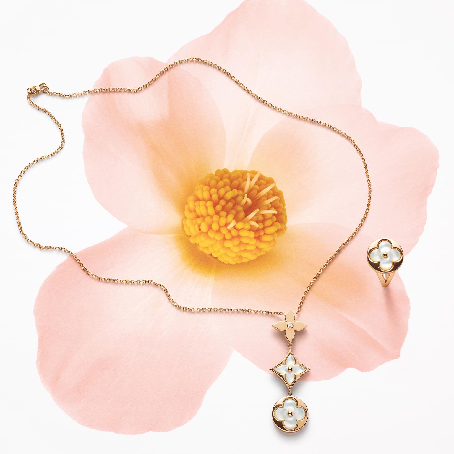 Louis vuitton mother of pearl necklace new arrivals