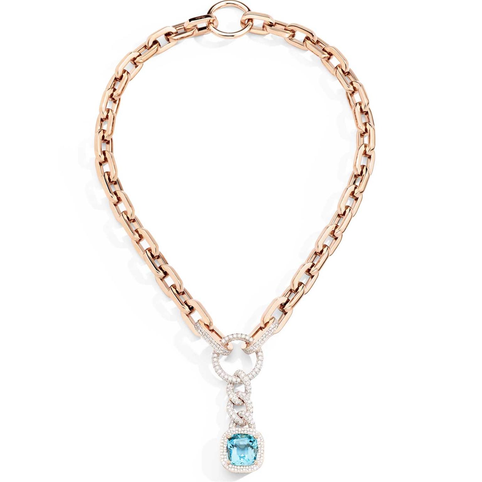 Pomellato La Gioia Princess Rapper aquamarine necklace 2022