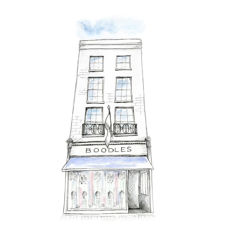Boodles boutique sketch