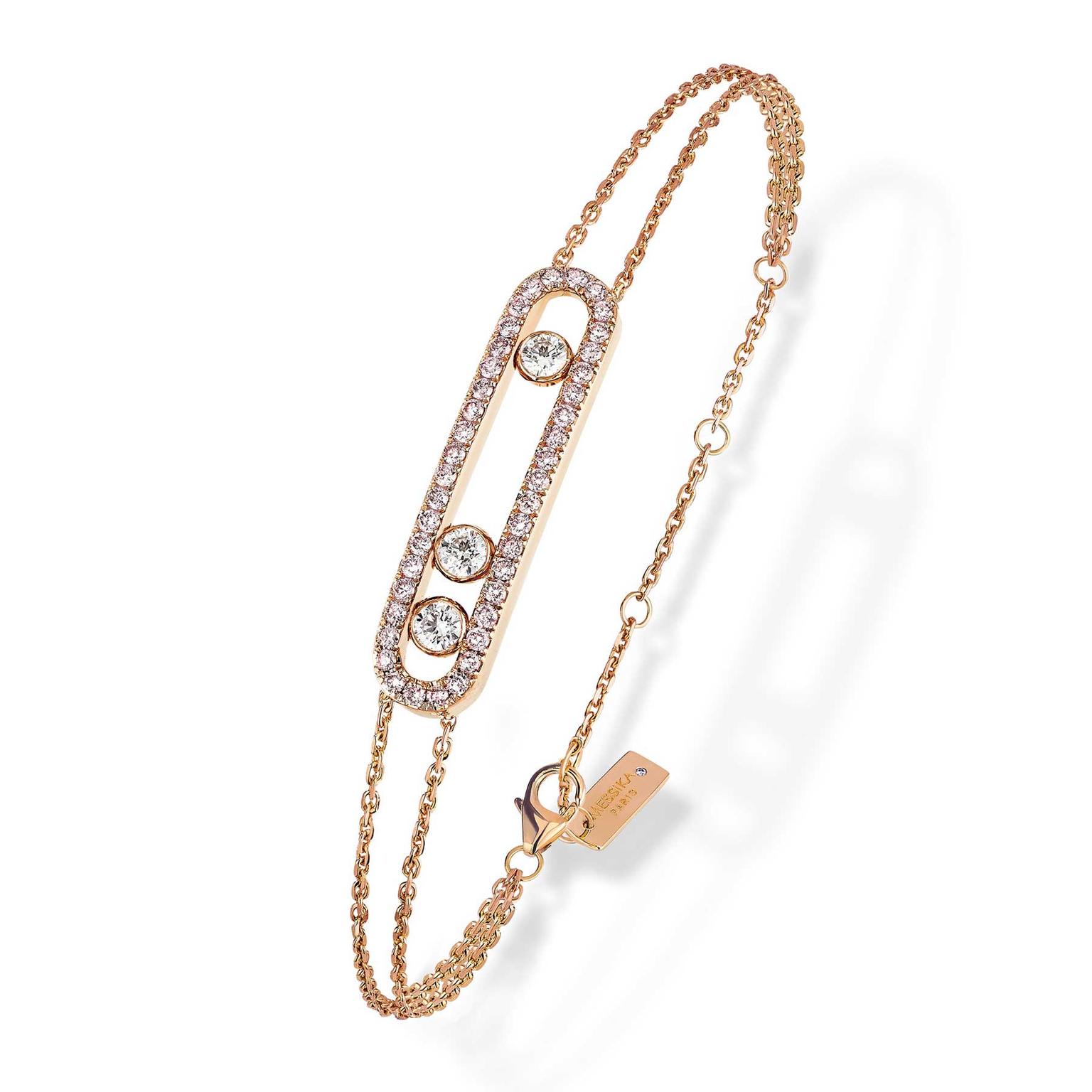 Messika Move diamond bracelet in rose gold