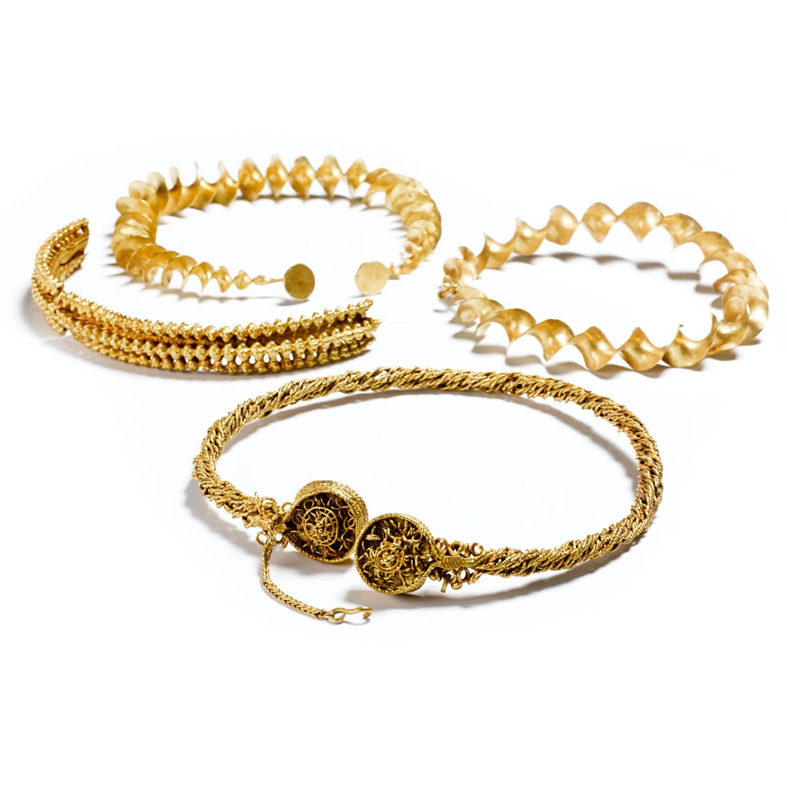 Blair Drummond gold torcs, circa 300-100 BC, discovered in Scotland in 2009