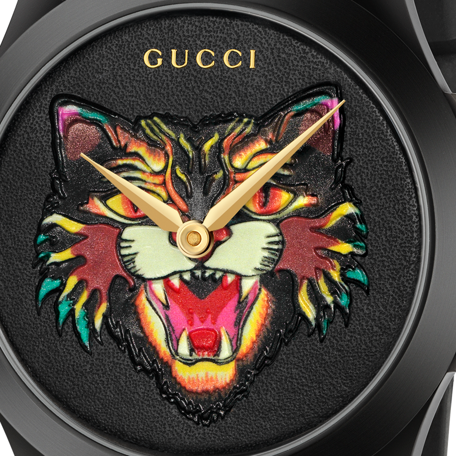 Gucci G-Timeless watch cat dial