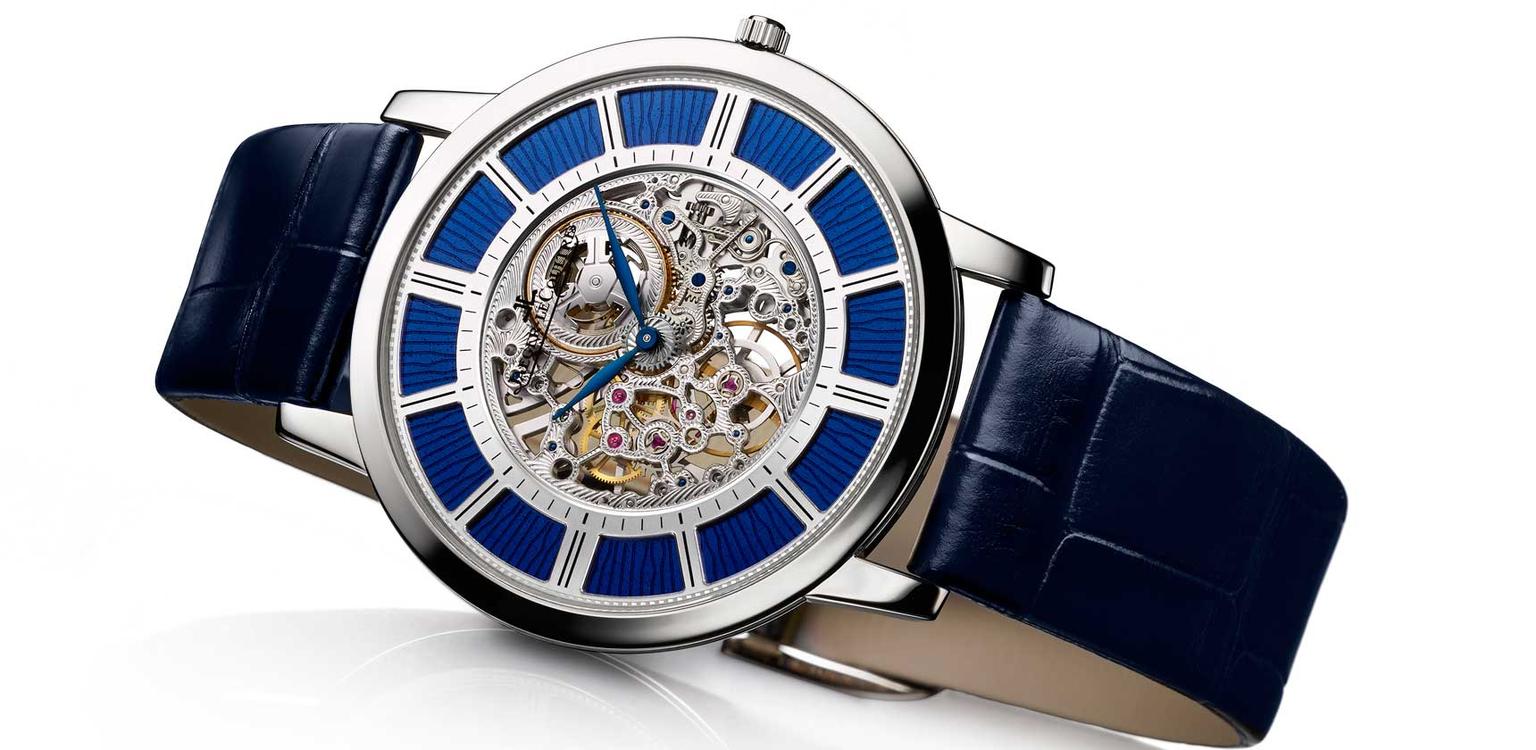 Jaeger-LeCoultre Master Ultra Thin Squelette blue enamel WS theme