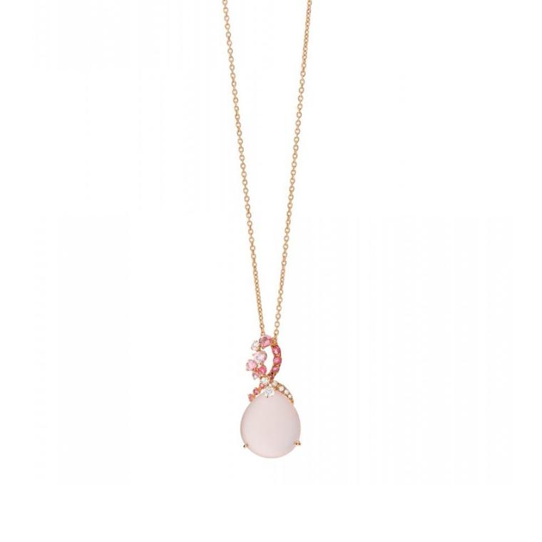 Brumani Baobob Rose necklace with pink tourmaline