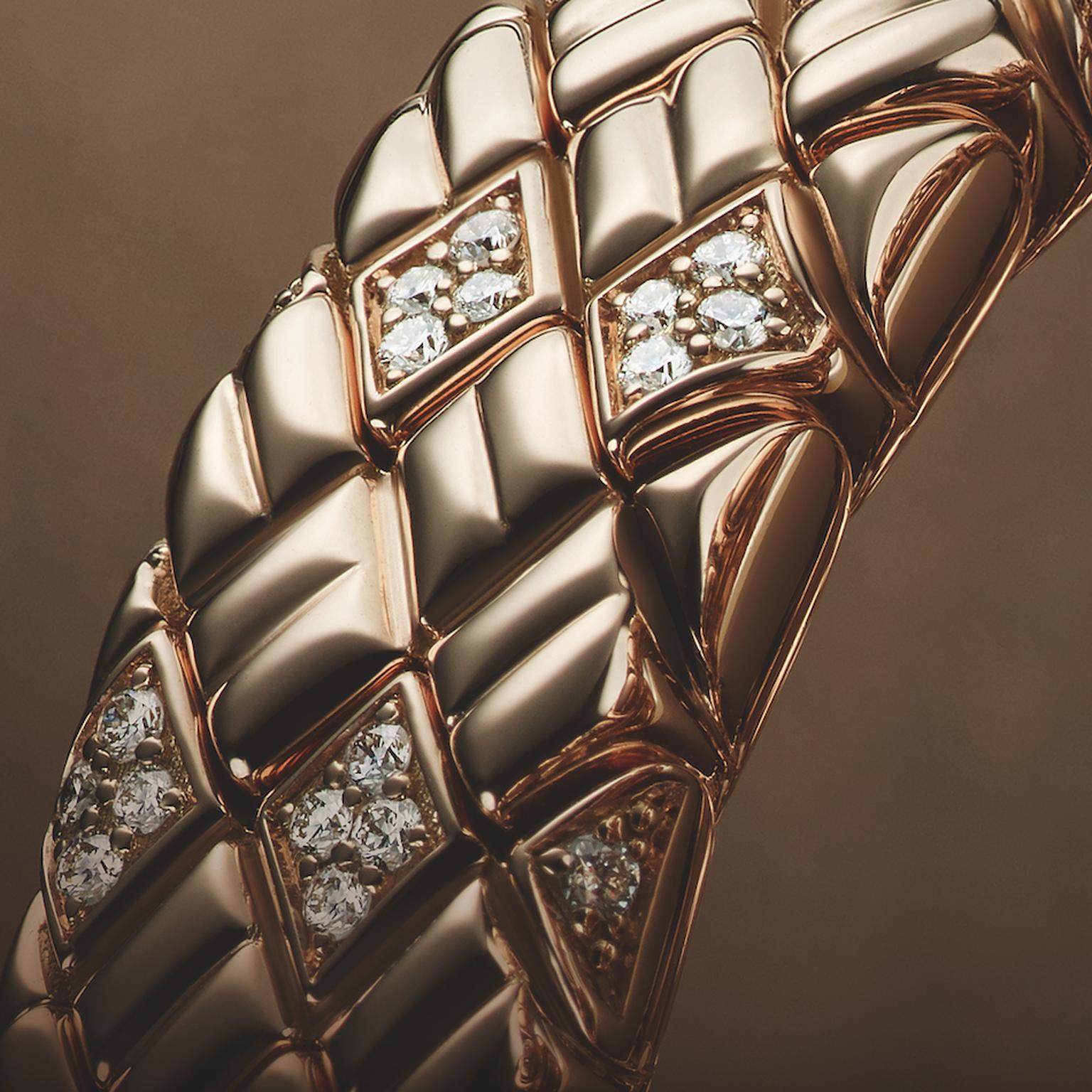 The Bulgari Serpenti Spiga bracelet on its own