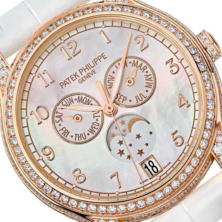 Patek Philippe Moon Phase watch close up