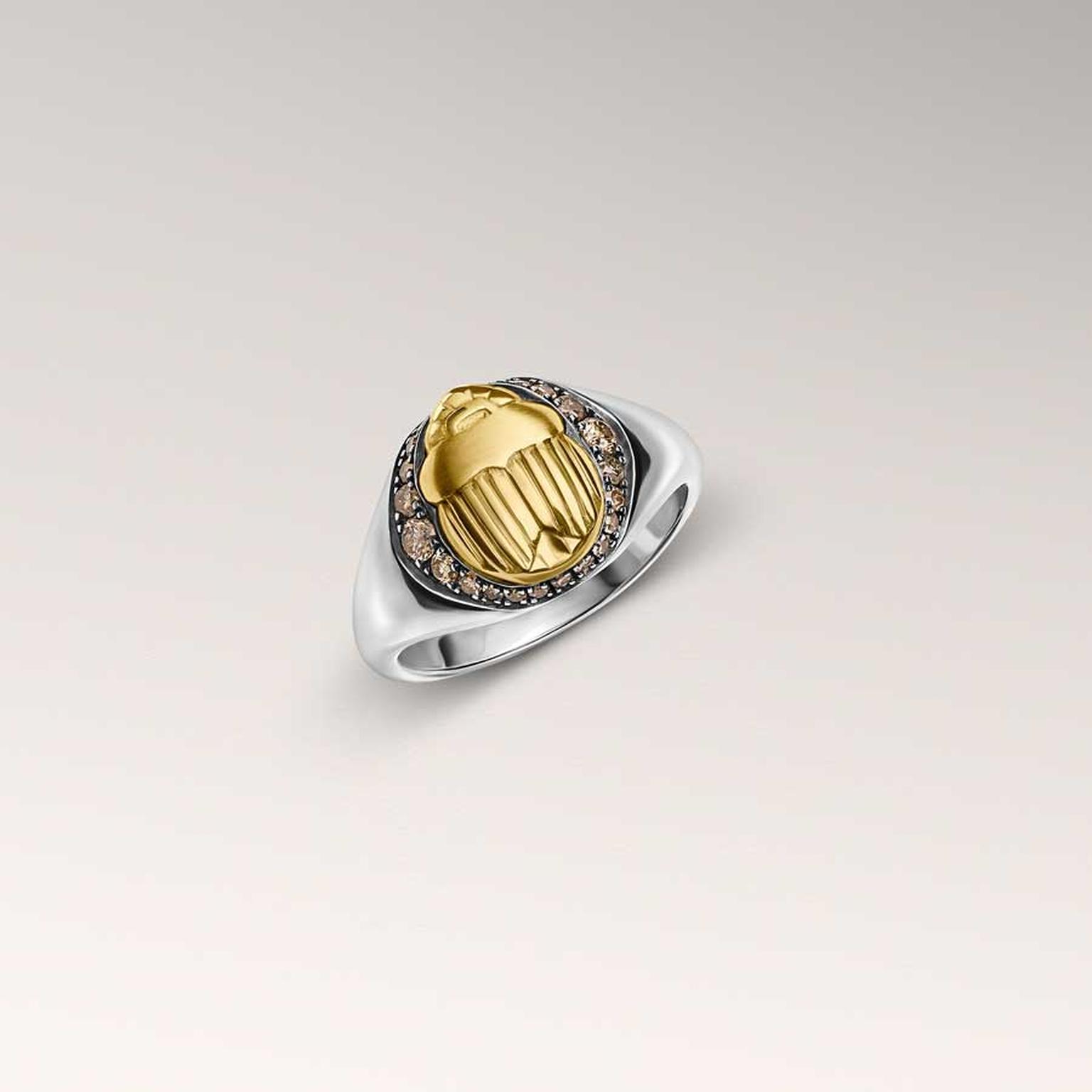 Azza Fahmy Scarab chevalier ring