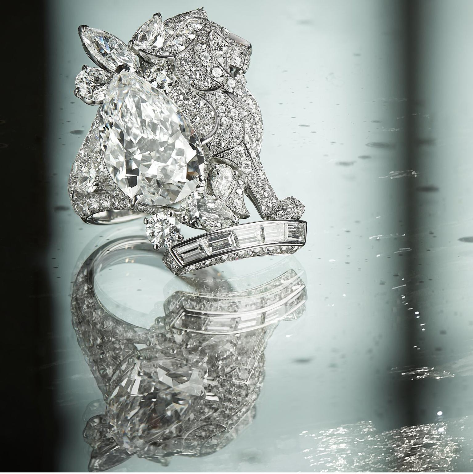 Lion diamond secret ring by Chanel