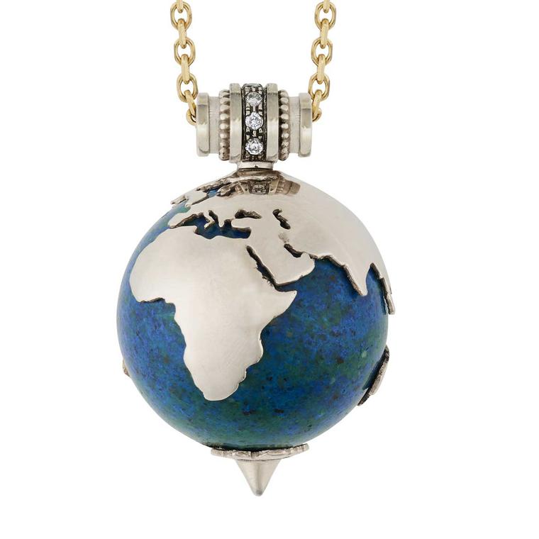 Planet earth necklace sale