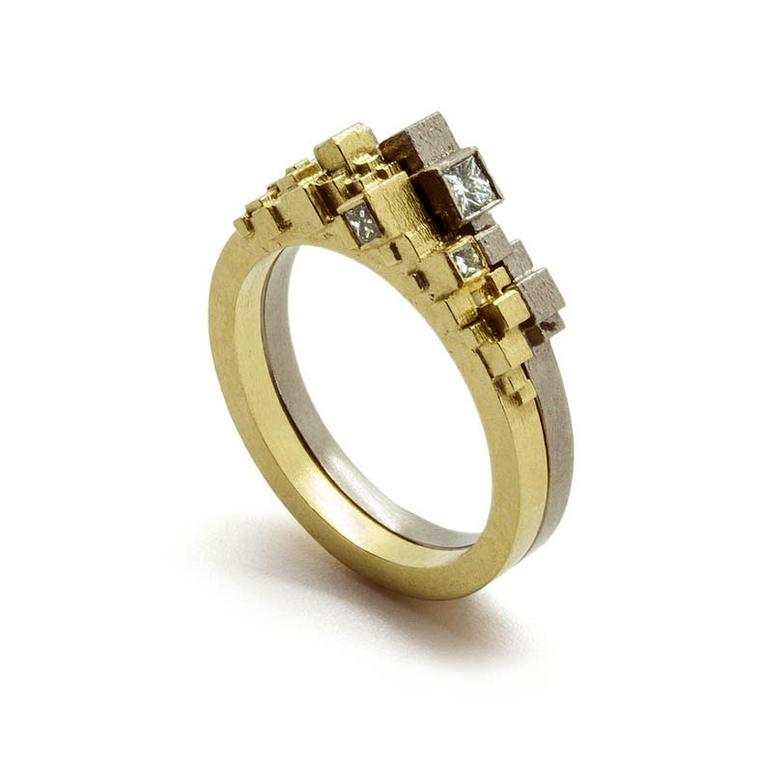 Jo Hayes Ward yellow gold diamond ring