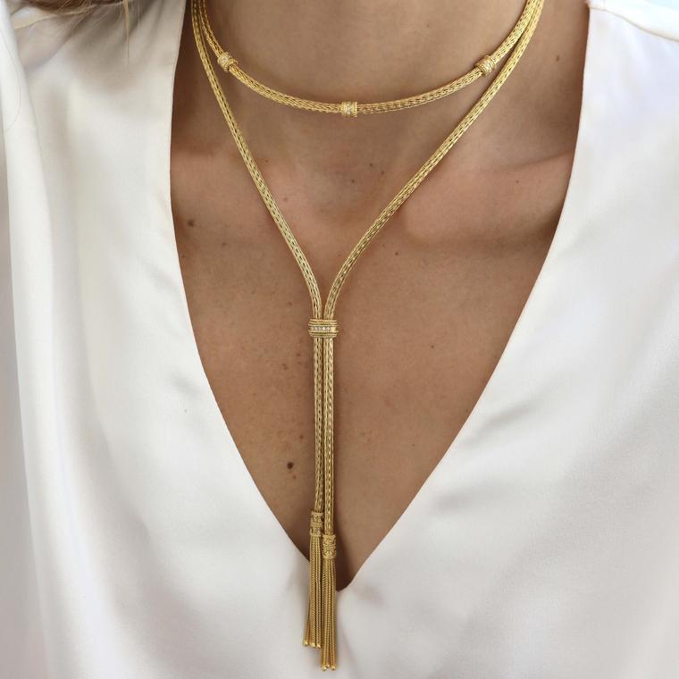 Gold necklace from the Hellenistic collection by LaLaounis