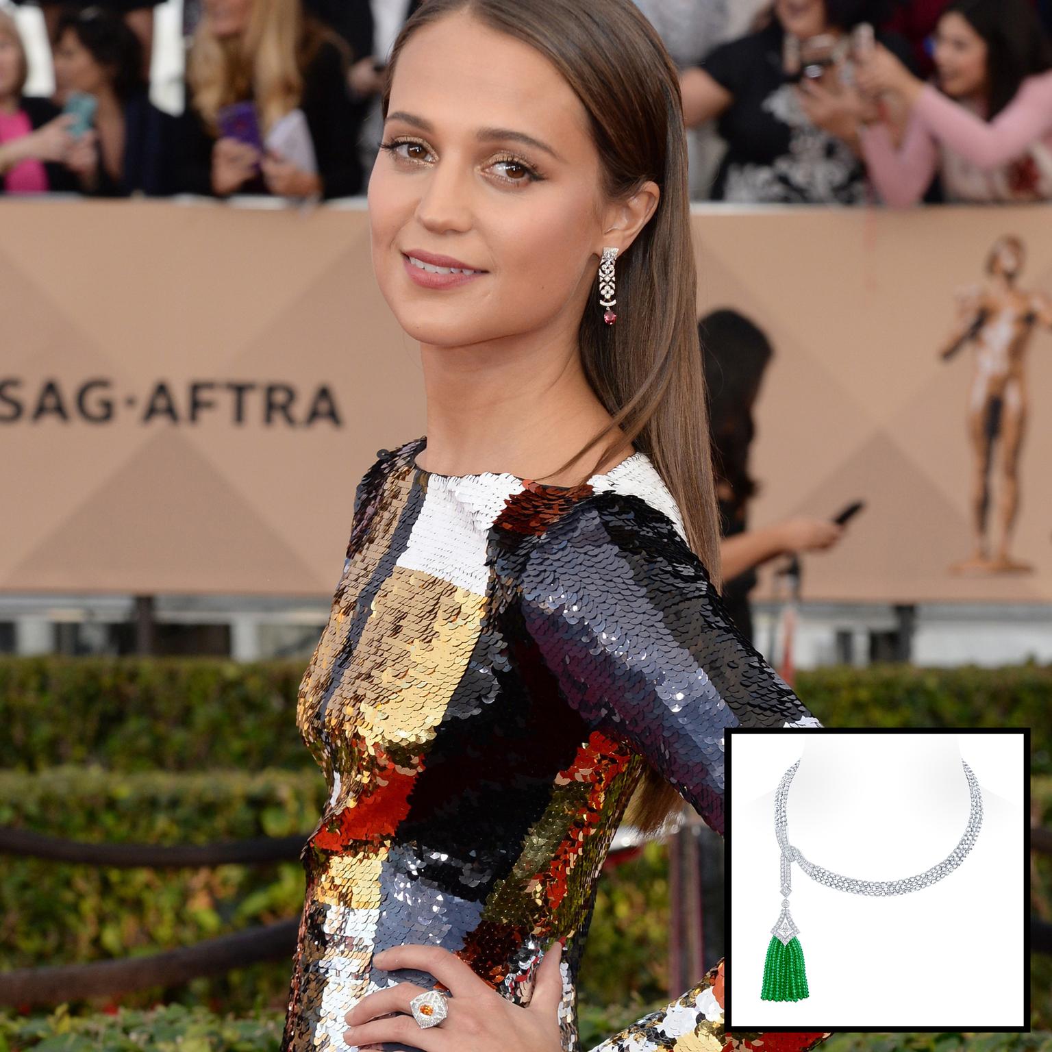 Red carpet prediction Alicia Vikander wearing Louis Vuitton