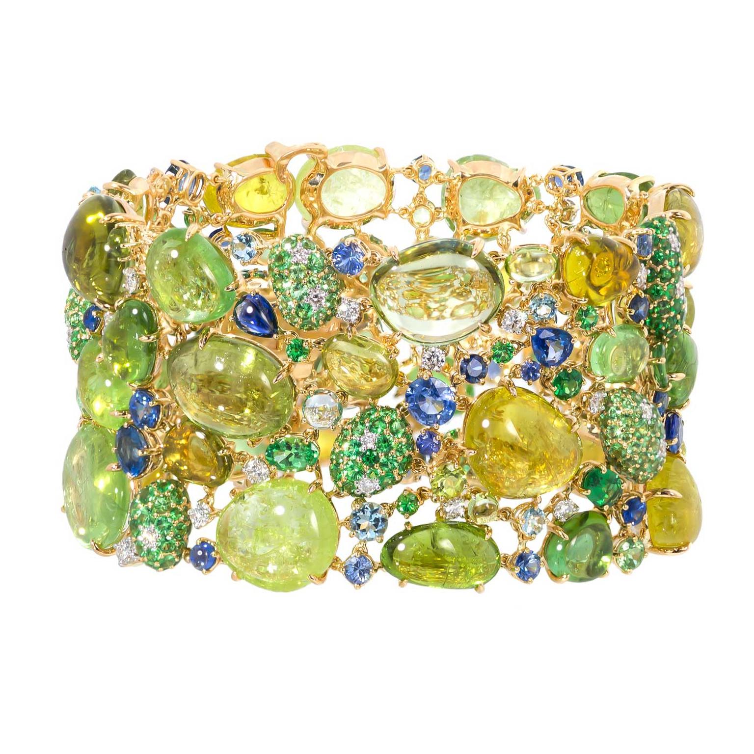 Margot McKinney Paraiba tourmaline and opal bracelet