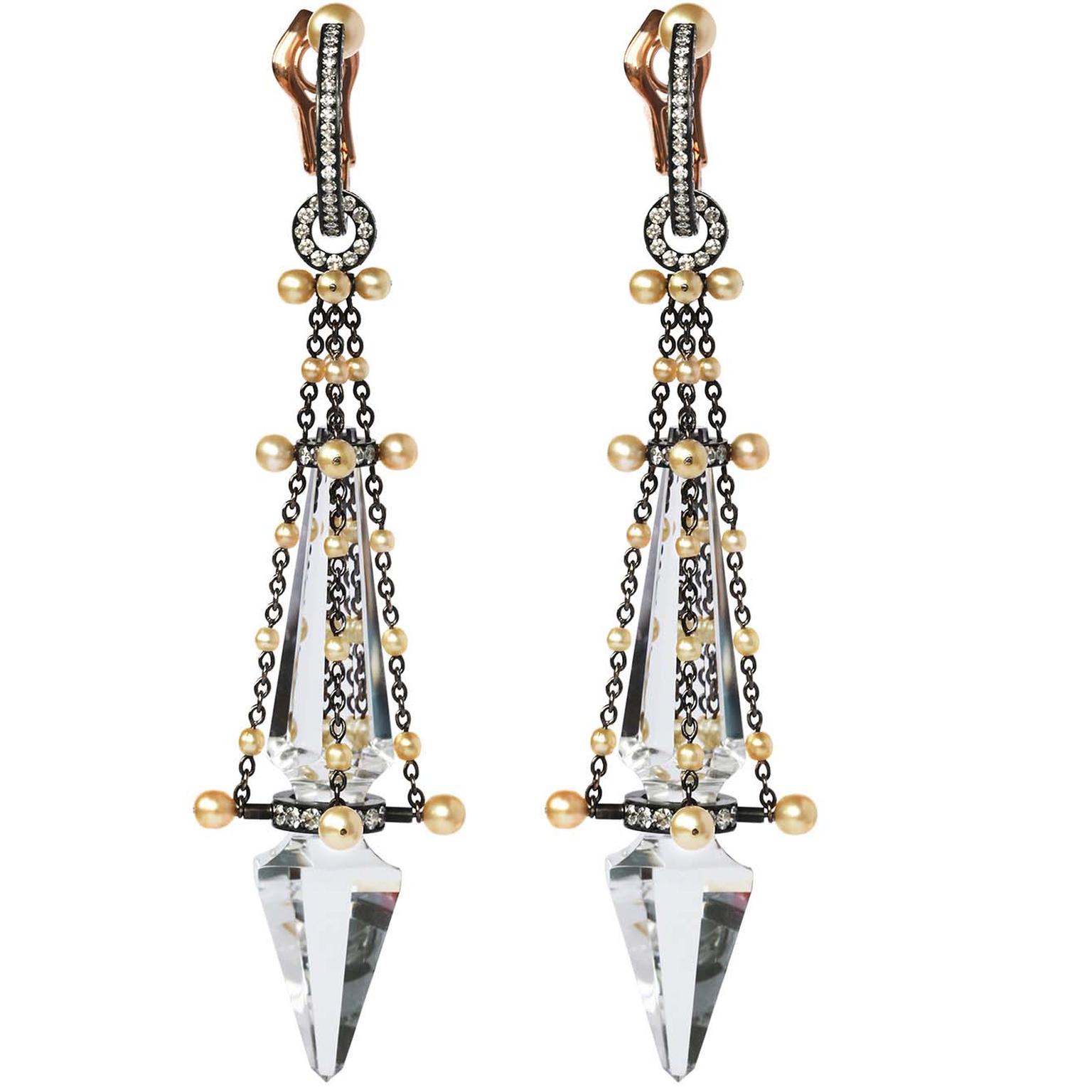 Nadia Morgenthaler chandelier earrings