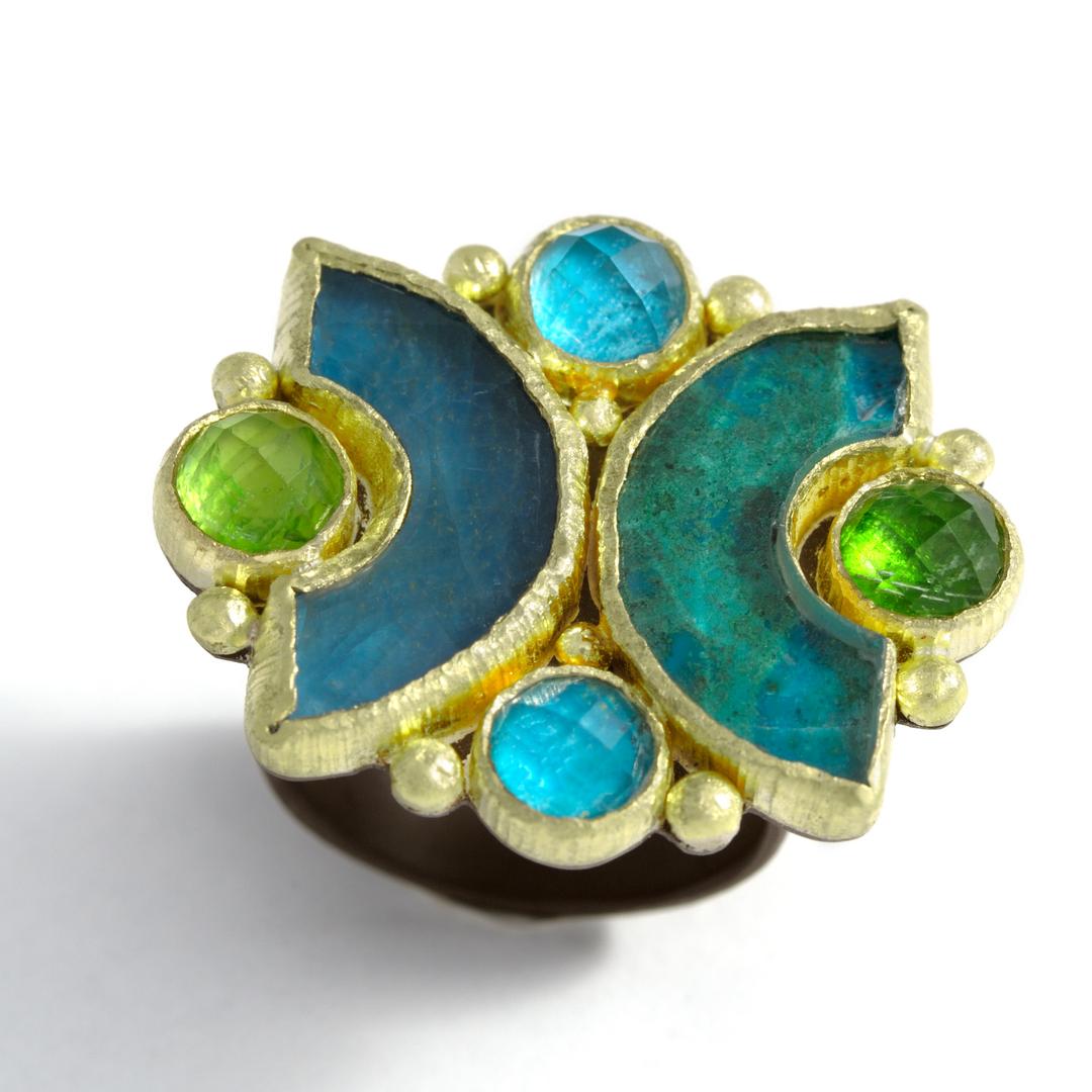 Delaunay apatite ring | Maria Frantzi | The Jewellery Editor