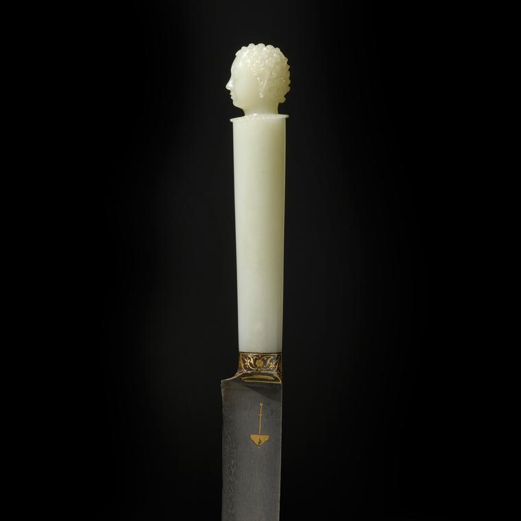 Mughal Empire dagger with jade hilt