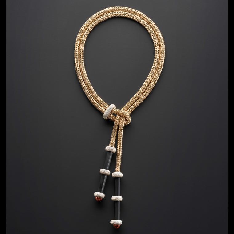 Velvet Tie chain necklace by Pomellato