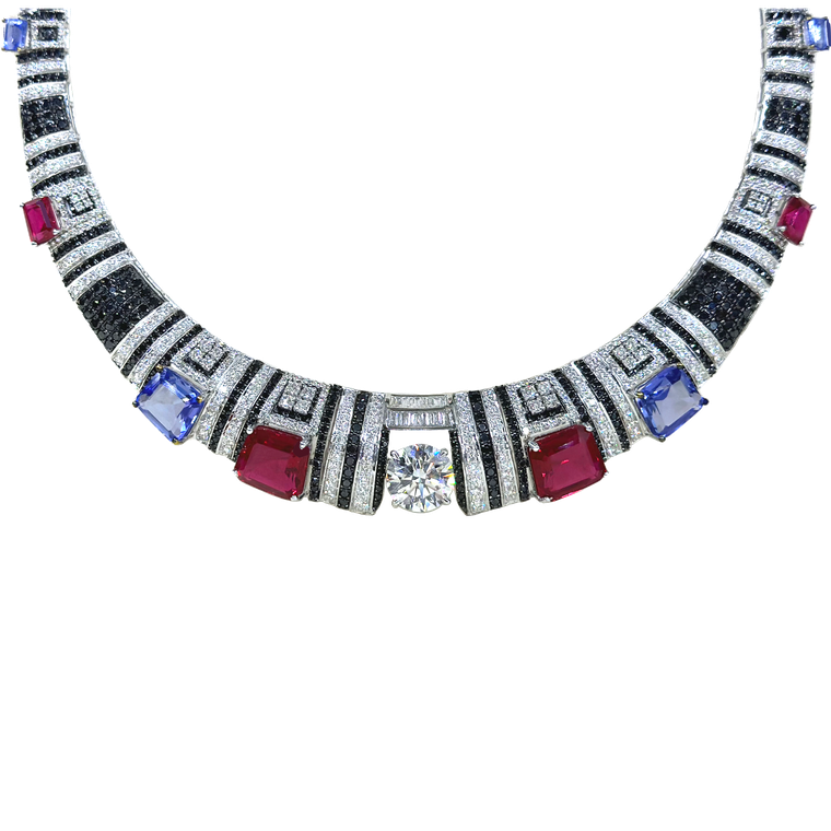Back Bay Queen's Necklace by Surat Jewels